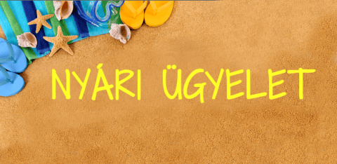 NYÁRI ÜGYELET AZ ISKOLÁBAN