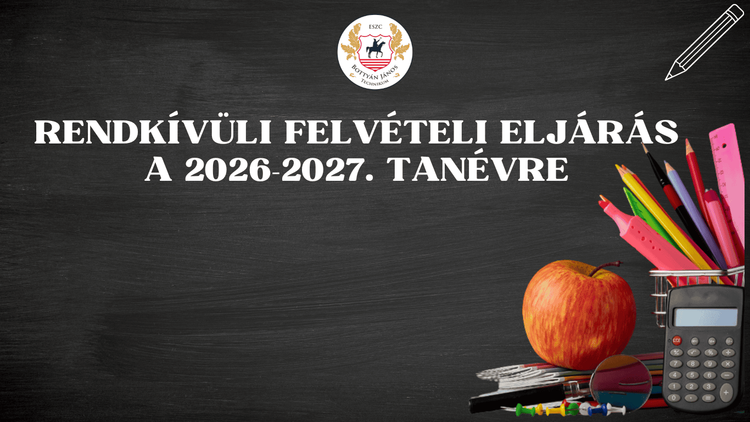 Rendkívüli felvételi lehetőség – még nem késő dönteni!