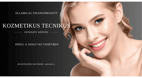 Intenzív kozmetikus technikus felnőtt oktatás indul szeptemberben
